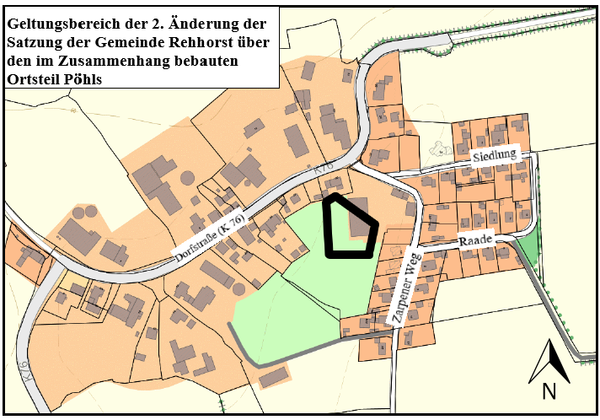 2. nderung der Satzung der Gemeinde Rehhorst ber den im Zusammenhang bebauten Ortsteil Phls