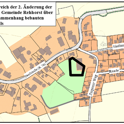 2. Änderung der Satzung der Gemeinde Rehhorst über den im Zusammenhang bebauten Ortsteil Pöhls 