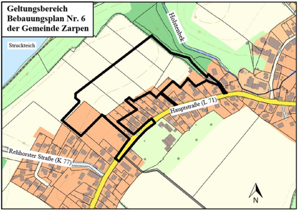 Geltungsbereich BPLan Nr. 6 Zarpen