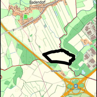 Geltungsbereich 7. &Auml;nderung des B-Planes Badendorf