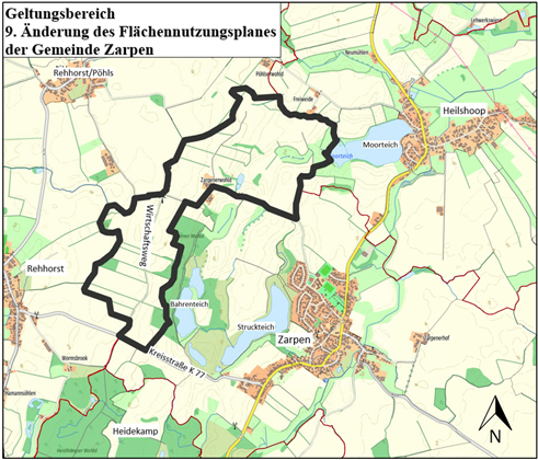 Geltungsbereich 9. &Auml;nderung FP Zarpen