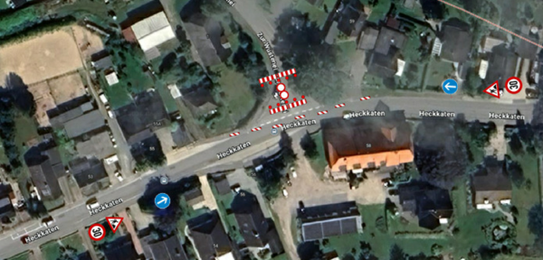 Vollsperrung Stra&szlig;e "Zur W&uuml;stenei"