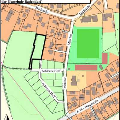 Geltungsbereich 1. &Auml;nderung und Erg&auml;nzung BPlan Nr. 7 Gem. Badendorf