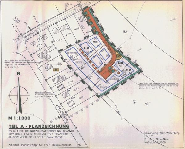 Bebauungsplan Nr. 4 der Gemeinde Klein Wesenberg