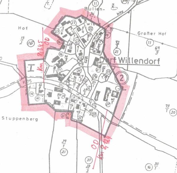 Innenbereichssatzung der Gemeinde Rehhorst OT Willendorf