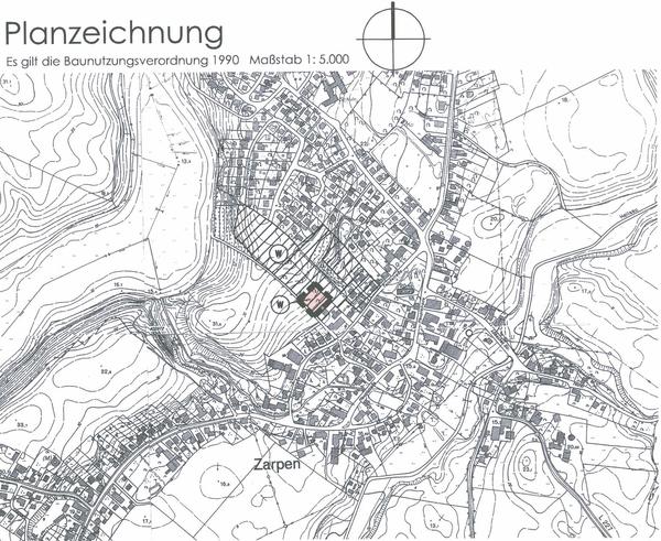 Zarpen OT Zarpen - Fl�chennutzungsplan - 6. �nd.